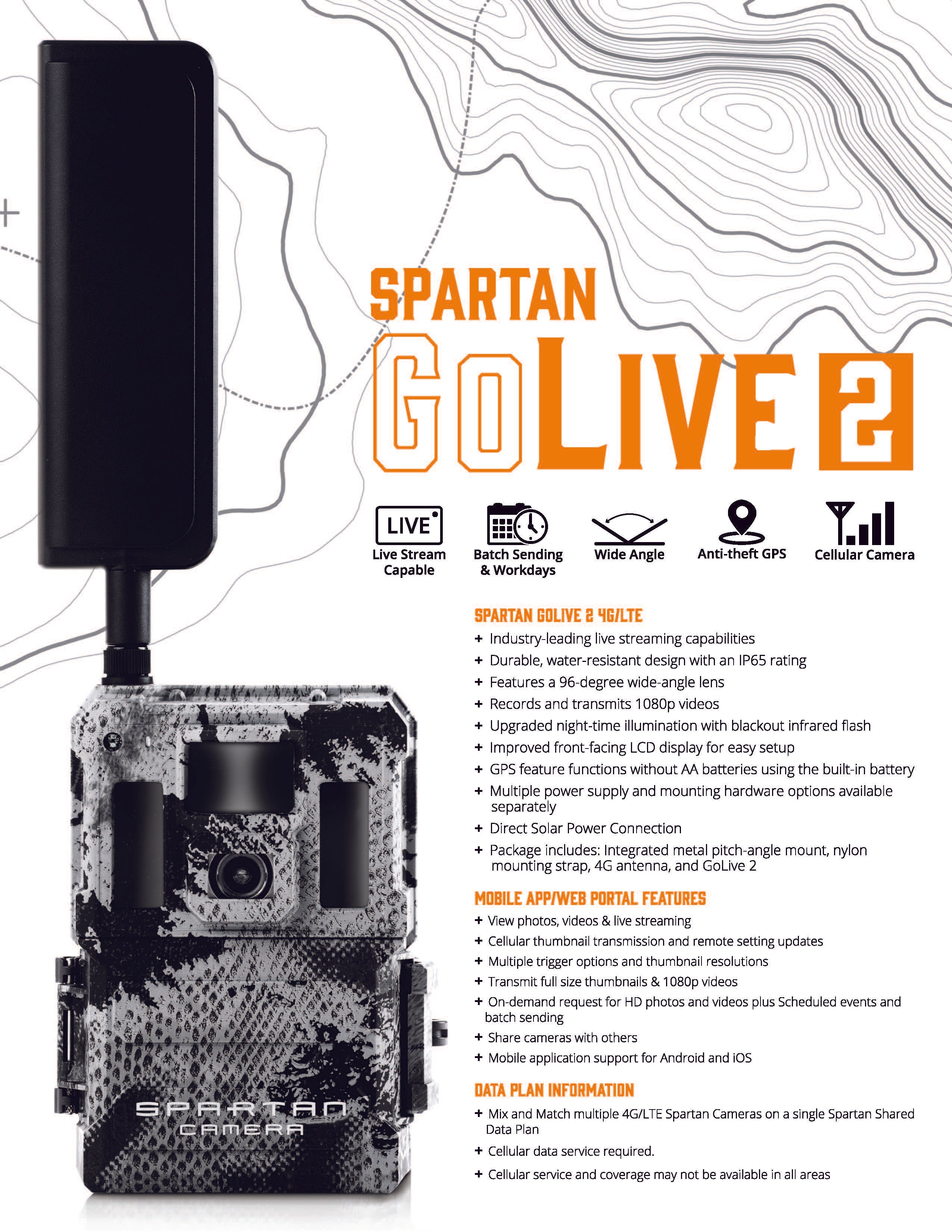 Spartan GoLive 2 4G/LTE features information
