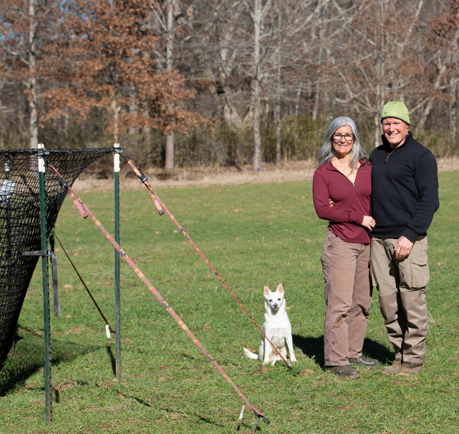 Vickie and Tony DeNicola, CEO and Pig Brig Trap Designer