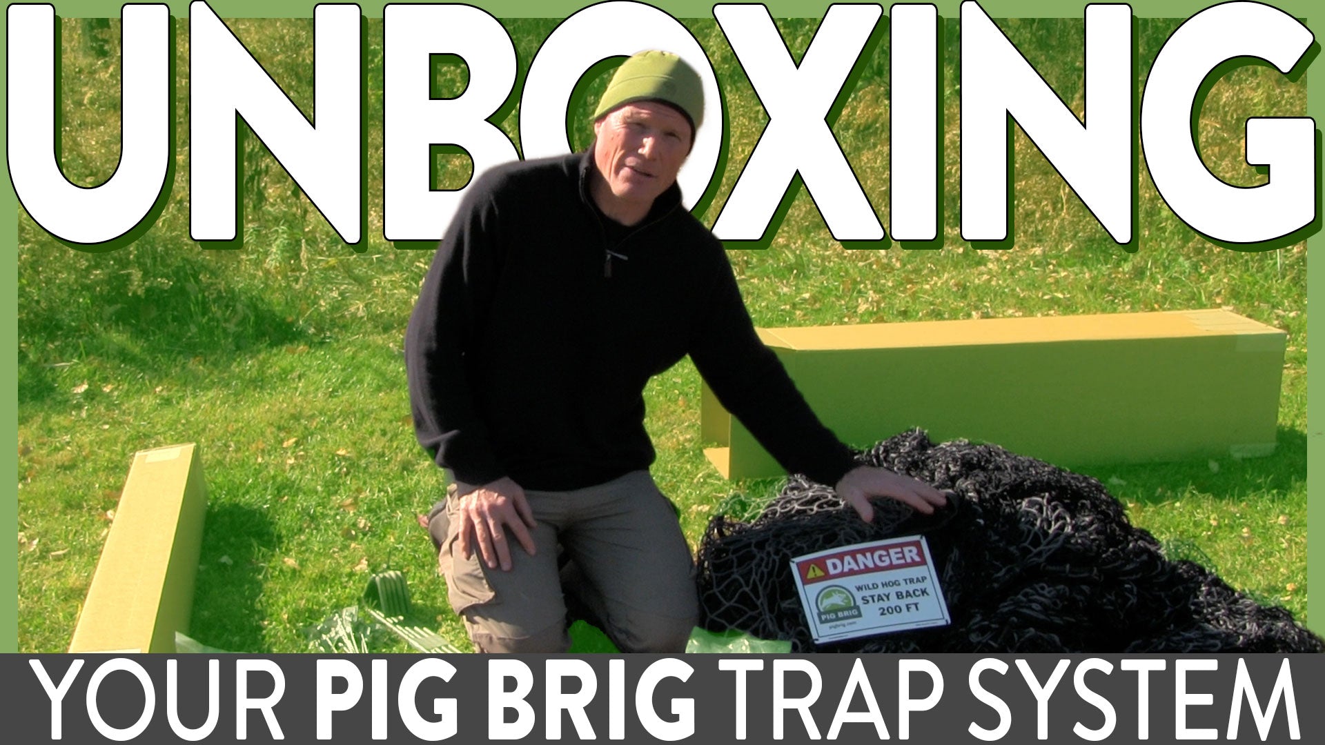 Set Up - Part 1: Unboxing Your Pig Brig Trap System | Pig Brig® Trap ...