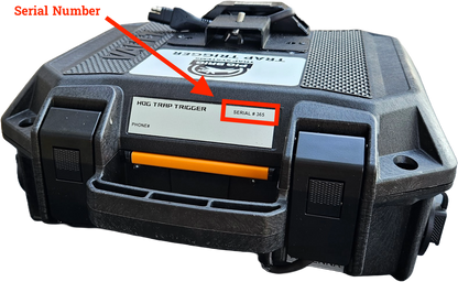 Trap Trigger showing Serial Number