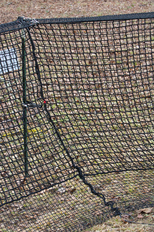 Full View of the Easy Pull Cable Seam woven into the seam of the Pig Brig Trap System