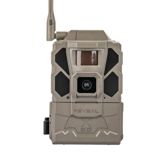 Tactical camera with 'REVEAL' branding on a white background