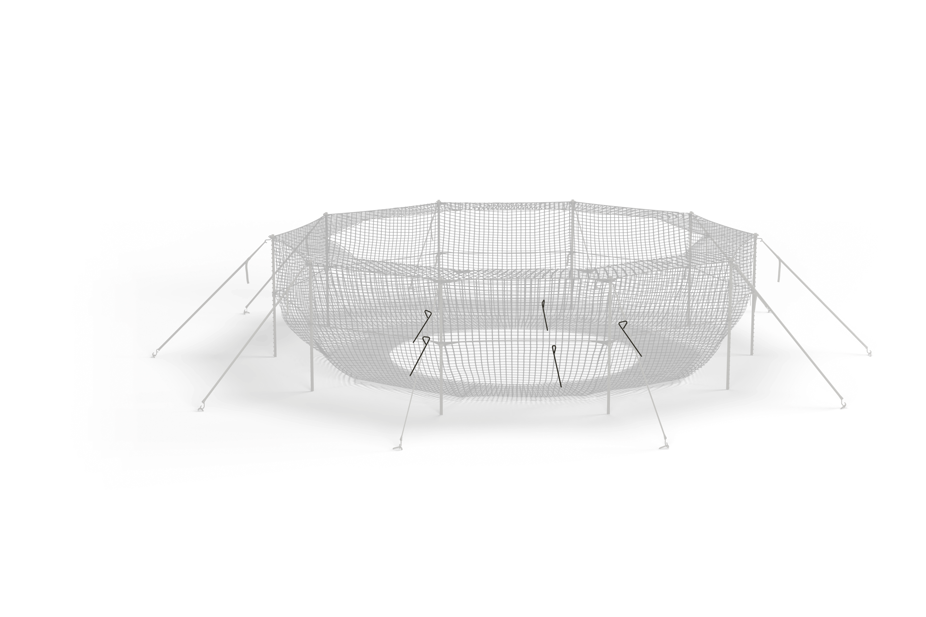 Internal anchor stakes